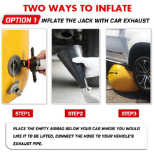 Load image into Gallery viewer, X-BULL Exhaust Jack Air Bag Jack With 2PCS Recovery Tracks Boards 4WD 4X4 Gen2.0 Black

