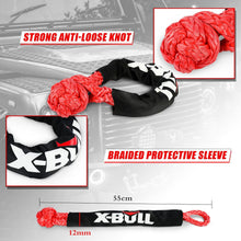 Load image into Gallery viewer, X-BULL Kinetic Rope 22mm x 9m Snatch Strap Recovery Kit Dyneema Tow Winch
