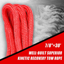 Load image into Gallery viewer, X-BULL Kinetic Rope 22mm x 9m Snatch Strap Recovery Kit Dyneema Tow Winch
