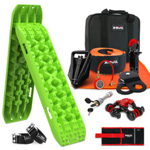 Load image into Gallery viewer, X-BULL Recovery Kit 4WD Winch Recovery kit Snatch Strap Recovery Tracks Gen3.0 Green
