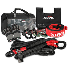 Load image into Gallery viewer, X-BULL Recovery Rope kit Snatch Strap Soft Shackles Hitch receiver Kinetic Tire Deflator
