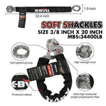 Load image into Gallery viewer, X-BULL 4WD Recovery Kit 15PCS Winch Recovery track Kinetic Rope Snatch Strap 4X4
