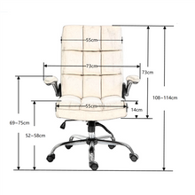 Load image into Gallery viewer, Velvet Home Ergonomic Swivel Adjustable Tilt Angle and Flip-up Arms Office Chair
