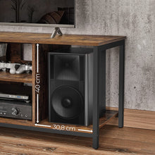 Load image into Gallery viewer, TV Cabinet Shelf with Open Compartments Brown and Black LTV060B01
