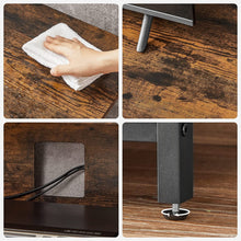 Load image into Gallery viewer, TV Cabinet Shelf with Open Compartments Brown and Black LTV060B01
