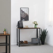 Load image into Gallery viewer, Console Table with Mesh Shelf
