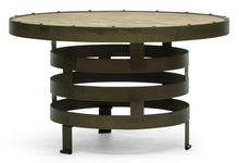 Load image into Gallery viewer, Retro Style Spiral Round Coffee Table with Wood Top

