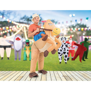 COWBOY Fancy Dress Inflatable Suit -Fan Operated Costume