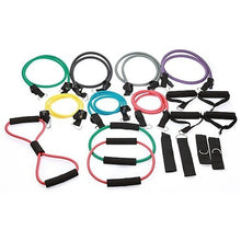 Load image into Gallery viewer, 19PC Resistance Exercise Fitness Bands Tubes Kit Yoga Set
