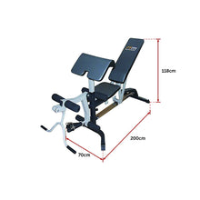 Load image into Gallery viewer, FID Flat Incline Decline Bench Press w/ Leg Extension
