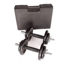 Load image into Gallery viewer, 20kg Black Dumbbell Set with Carrying Case
