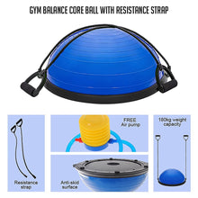 Load image into Gallery viewer, Gym Balance Core Ball with Resistance Strap
