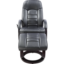 Load image into Gallery viewer, PU Leather Massage Chair Recliner Ottoman Lounge Remote
