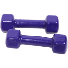 Load image into Gallery viewer, 2kg Dumbbells Pair PVC Hand Weights Rubber Coated
