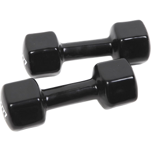 5kg Dumbbells Pair PVC Hand Weights Rubber Coated