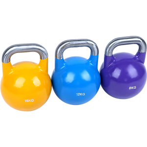 8KG, 12KG, 16KG Pro-Grade Steel KettleBell Set