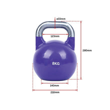 Load image into Gallery viewer, 8KG, 12KG, 16KG Pro-Grade Steel KettleBell Set
