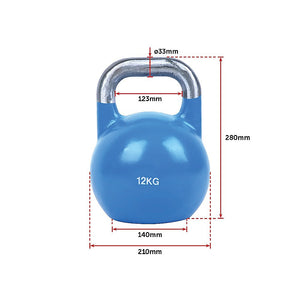 8KG, 12KG, 16KG Pro-Grade Steel KettleBell Set