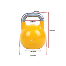 Load image into Gallery viewer, 8KG, 12KG, 16KG Pro-Grade Steel KettleBell Set
