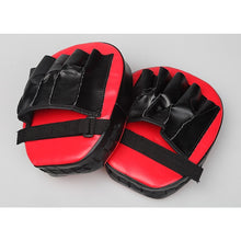 Load image into Gallery viewer, 2 x Thai Boxing Punch Focus Gloves Kit Training Red &amp; Black
