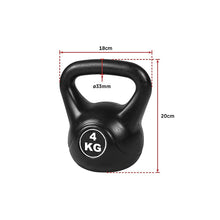 Load image into Gallery viewer, 4pcs Exercise Kettle Bell Weight Set 20KG
