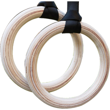 Load image into Gallery viewer, Birch Wood Gymnastic Rings
