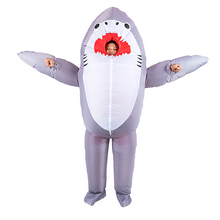 Load image into Gallery viewer, Shark Fancy Dress Fan Inflatable Costume Suit
