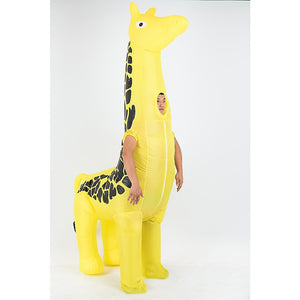 Giraffe Fancy Dress Fan Inflatable Costume Suit