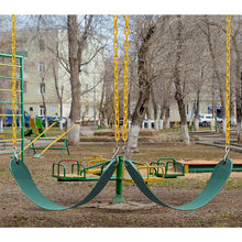 Load image into Gallery viewer, 2 Pack Swings Seats Heavy Duty 66&quot; Chain Plastic Coated Playground Swing
