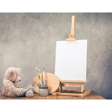 Load image into Gallery viewer, Tabletop Easel Wood Studio H-Frame Artist Art Display Painting Shop Tripod Stand Wedding
