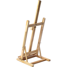 Load image into Gallery viewer, Tabletop Easel Wood Studio H-Frame Artist Art Display Painting Shop Tripod Stand Wedding
