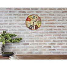 Load image into Gallery viewer, Large Colourful Wall Clock Kitchen Office Retro Timepiece
