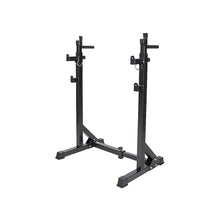 Load image into Gallery viewer, Commercial Squat Rack Adjustable Pair Fitness Exercise Weight Lifting Gym Barbell Stand
