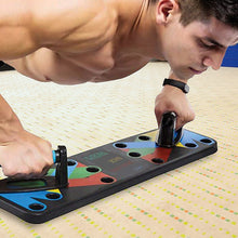 Load image into Gallery viewer, Exercise Push Up Board 9 in 1 Yoga Bands Fitness Workout Train Gym Exercise Pushup Stand
