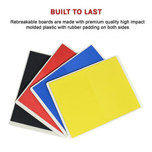 Load image into Gallery viewer, Martial Arts Supply Rebreakable Board Taekwondo, MMA, Karate-Set: Yellow, Blue, Red &amp; Black
