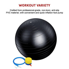 Load image into Gallery viewer, 75cm Static Strength Exercise Stability Ball with Pump
