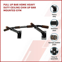 Load image into Gallery viewer, Pull Up Bar Home Heavy Duty Ceiling Chin Up Bar Mounted Gym

