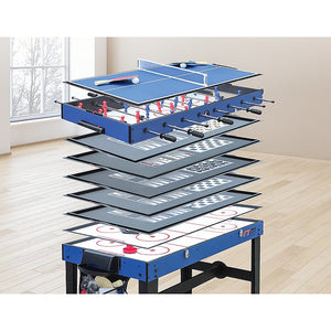 4FT 12-in-1 Combo Games Tables Foosball Soccer Basketball Hockey Pool Table Tennis