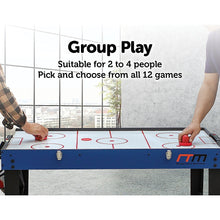 Load image into Gallery viewer, 4FT 12-in-1 Combo Games Tables Foosball Soccer Basketball Hockey Pool Table Tennis
