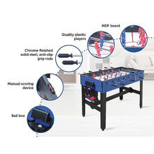 Load image into Gallery viewer, 4FT 12-in-1 Combo Games Tables Foosball Soccer Basketball Hockey Pool Table Tennis
