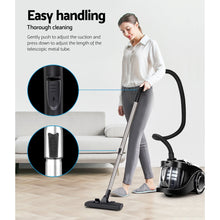 Load image into Gallery viewer, Devanti Vacuum Cleaner Bagless Cyclone Cyclonic Vac Home Office Car 2200W Black
