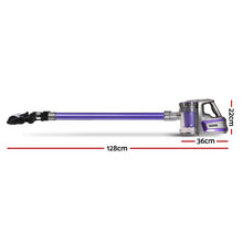 Load image into Gallery viewer, Devanti 150W Stick Handstick Handheld Cordless Vacuum Cleaner 2-Speed with Headlight Purple
