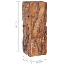 Load image into Gallery viewer, Teak Wood Inlayed Tall Plant Stand 80cm
