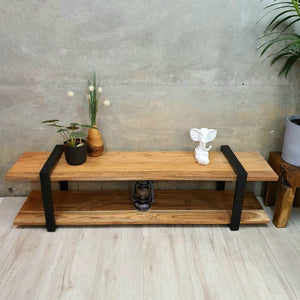 Entertainment Unit/TV Stand 160 cm Acacia Wood