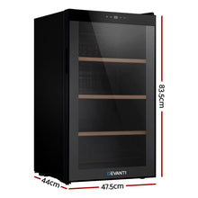 Load image into Gallery viewer, Devanti 34 Bottles Wine Cooler Compressor Chiller Beverage Fridge
