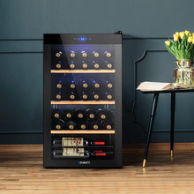 Load image into Gallery viewer, Devanti 34 Bottles Wine Cooler Compressor Chiller Beverage Fridge
