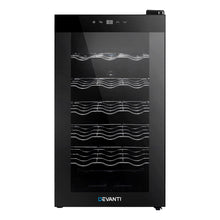 Load image into Gallery viewer, Devanti Wine Cooler 18 Bottles Glass Door Beverage Cooler Thermoelectric Fridge Black
