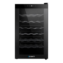 Load image into Gallery viewer, Devanti Wine Cooler 28 Bottles Glass Door Beverage Cooler Thermoelectric Fridge Black
