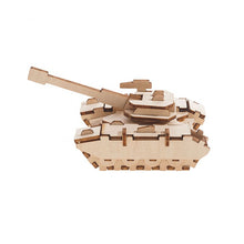 Load image into Gallery viewer, Build and Paint your own Model kit  Army Tank 3D Ply Wood craft kit
