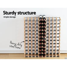 Load image into Gallery viewer, Artiss 120 Bottle Wine Rack Timber Wooden Storage Wall Racks Organiser Cellar
